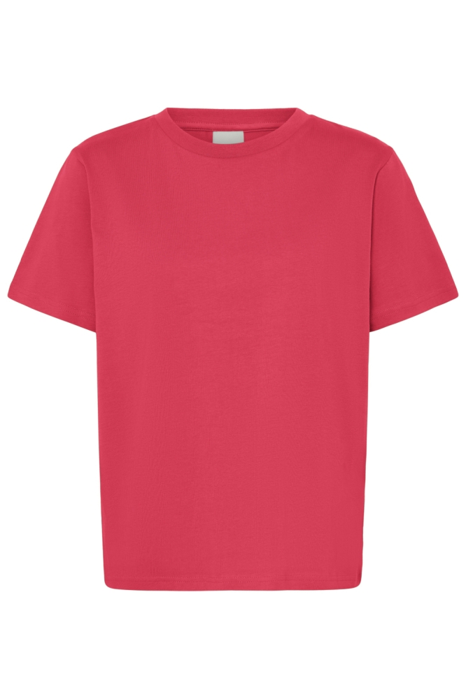 Ichi roze dames t-shirt | Vooraanzicht
