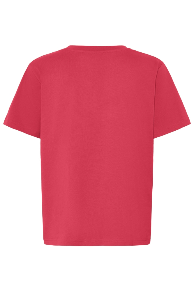 Ichi roze dames t-shirt | Achteraanzicht