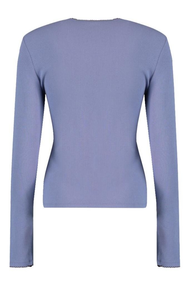 Harper & Yve blauwe dames t-shirt | Achteraanzicht