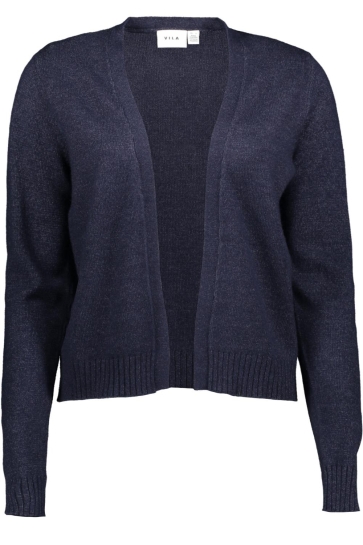 Vila VIRIL SHORT L/S KNIT CARDIGAN-NOOS 14060800 TOTAL ECLIPSE/MELANGE
