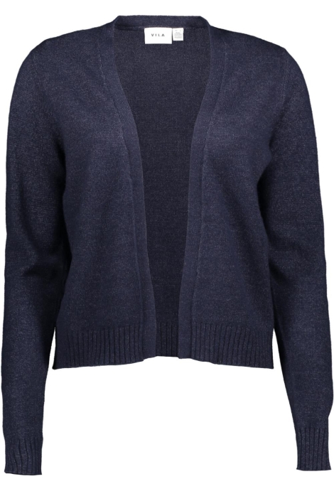 Vila blauwe dames vest | Vooraanzicht