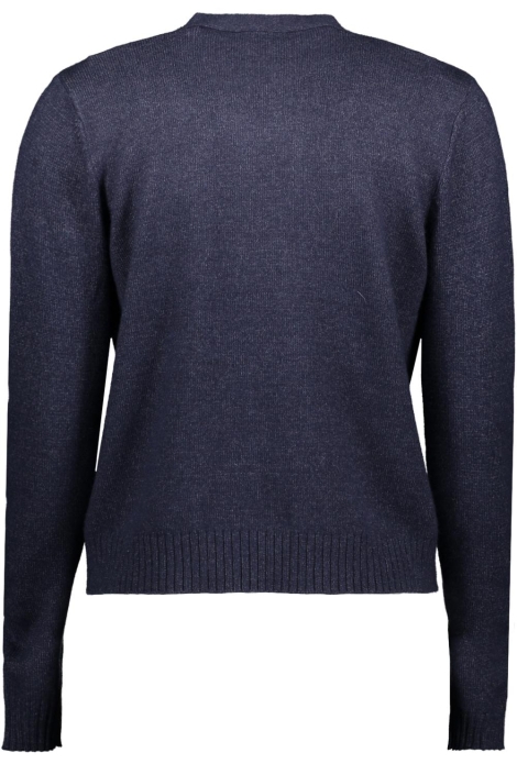 Vila blauwe dames vest | Achteraanzicht