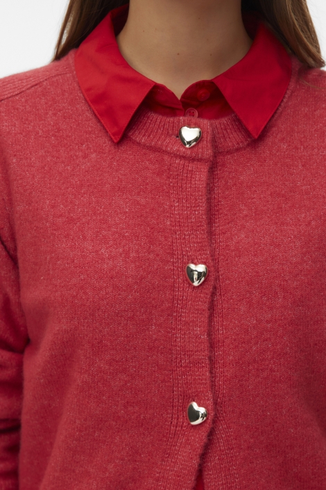 Vero Moda rode dames vest | Close up