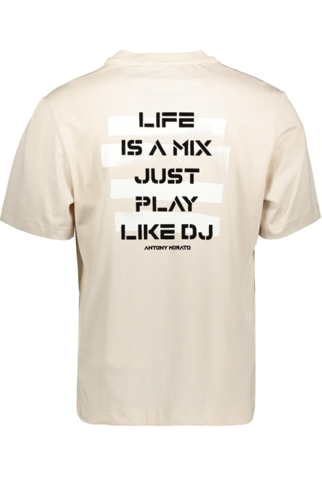 Antony Morato beige heren t-shirt | Achteraanzicht