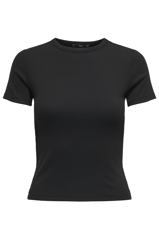 Only zwarte dames t-shirt | Vooraanzicht