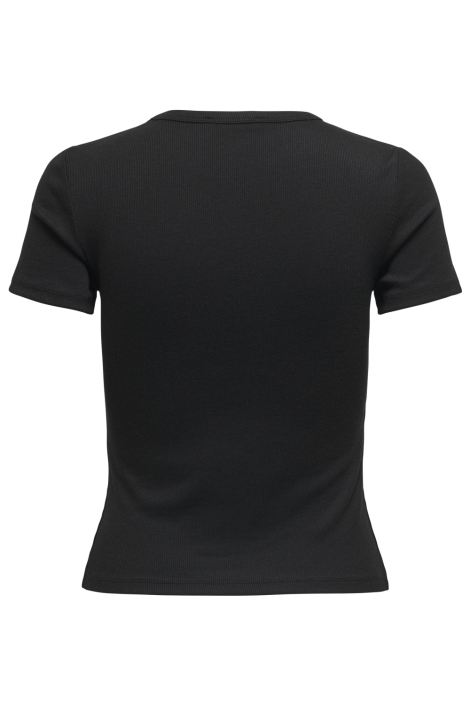 Only zwarte dames t-shirt | Achteraanzicht
