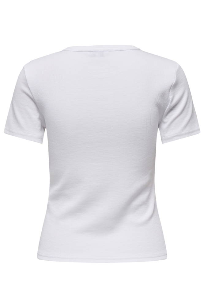 Only witte dames t-shirt | Achteraanzicht