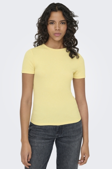 Only T-shirt ONLJUNE S/S TEE JRS NOOS 15335351 ITALIAN STRAW
