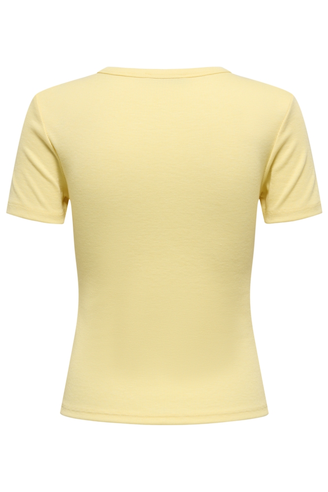 Only gele dames t-shirt | Achteraanzicht