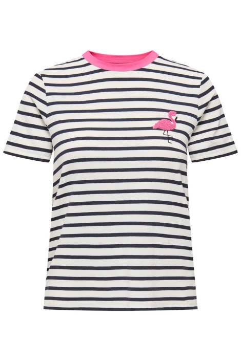 Only witte dames t-shirt | Vooraanzicht