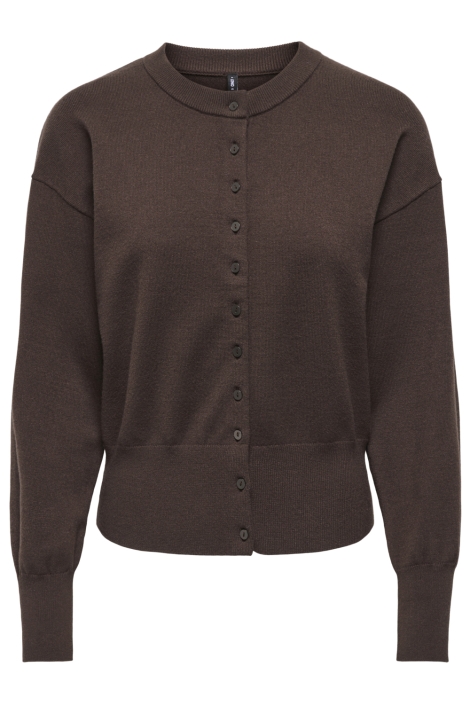 Only bruine dames vest | Vooraanzicht