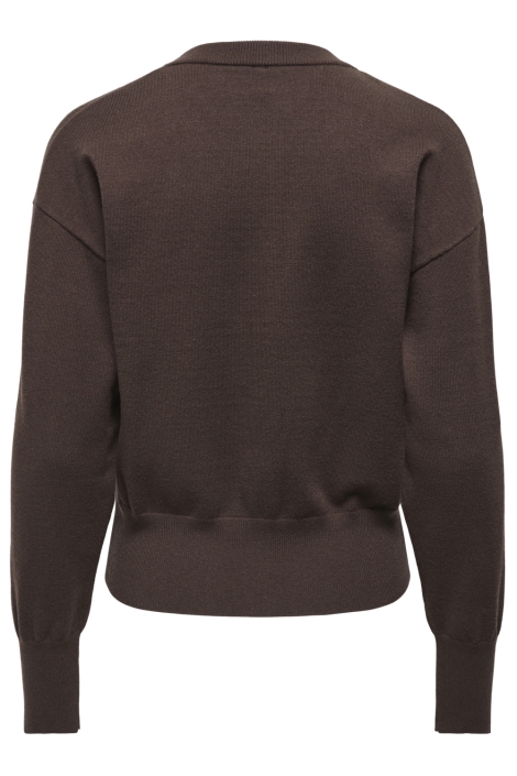 Only bruine dames vest | Achteraanzicht