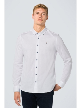 NO-EXCESS Overhemd SHIRT JERSEY PIQUE N410886 WHITE 010