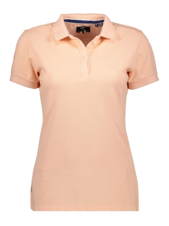 Superdry T-shirt VINTAGE DESTROY POLO W6011356A ANTIQUE PEACH L6V