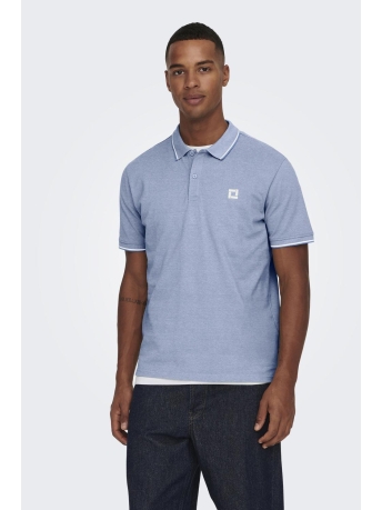 Only & Sons Polo ONSFLETCHER SLIM SS POLO NOOS 22024827 Marina/MARINA W