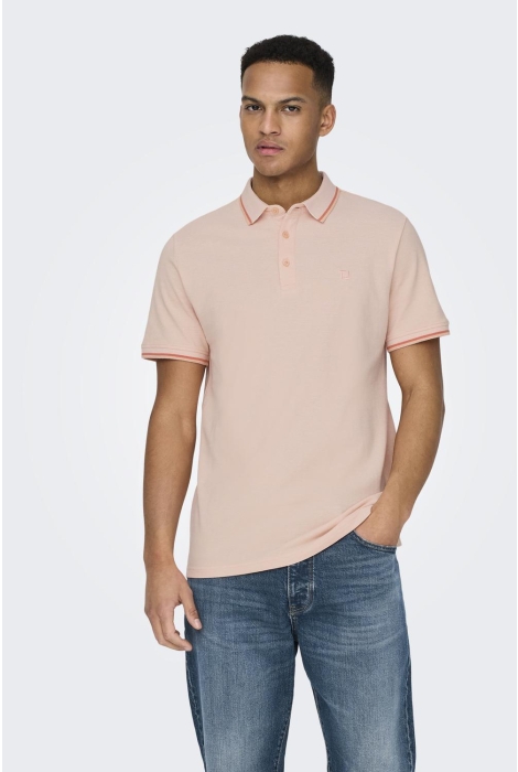 Only & Sons onsfletcher slim ss polo noos