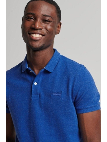 Superdry Polo CLASSIC PIQUE POLO M1110343A VARSITY BLUE MARL