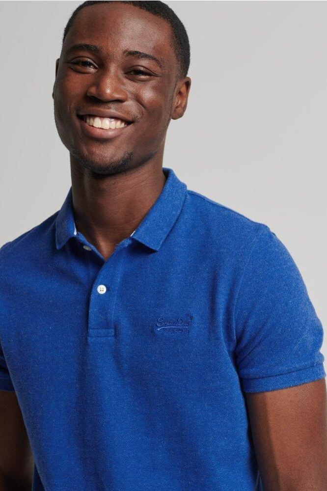 CLASSIC PIQUE POLO M1110343A 0YB VARSITY BLUE MARL