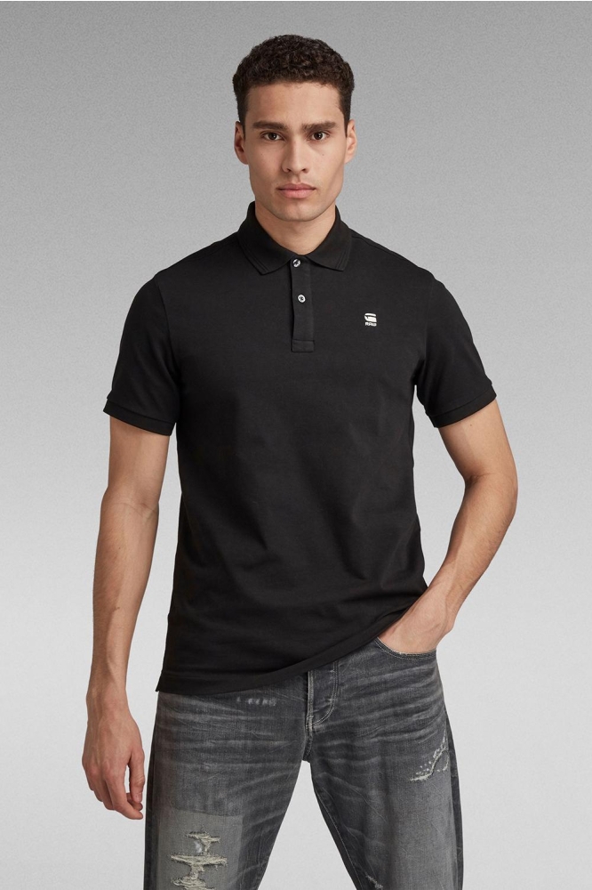 DUNDA SLIM POLO SS D11595 5864 DK Black