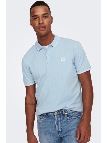 Only & Sons Polo ONSFLETCHER REG SLIM SS POLO NOOS 22024827 CORYDALIS BLUE