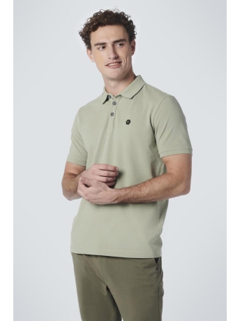 NO-EXCESS Polo POLO PIQUE GARMENT DYED 19380201SN 155 SMOKE GREEN