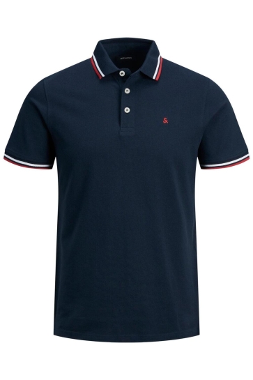 Jack & Jones Polo JJEPAULOS POLO SS NOOS 12136668 Navy Blazer/SLIM FIT