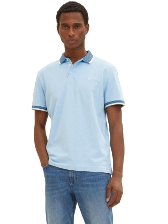 Tom Tailor Polo POLO SHIRT MET RIBKRAAG 1035900XX10 31656
