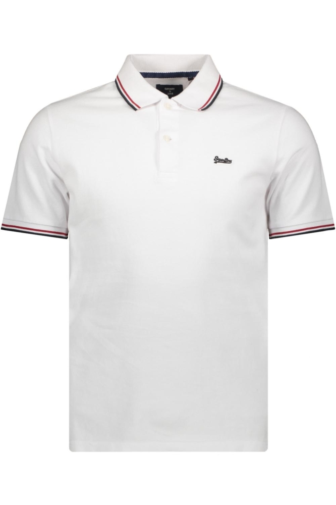 VINTAGE TIPPED S S POLO M1110344A OPTIC RED