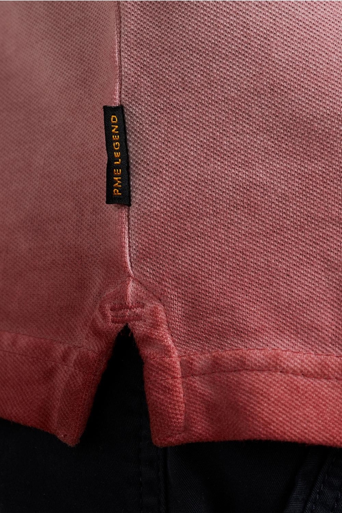 PME legend roze heren polo | Close up