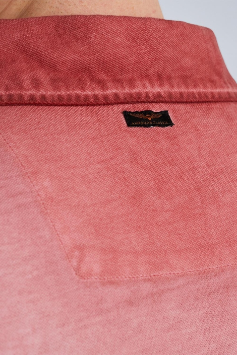 PME legend roze heren polo | Close up