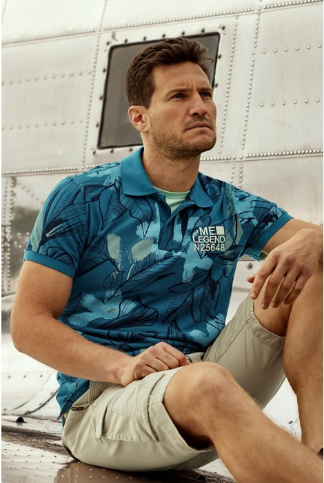 PME legend short sleeve polo printed pique