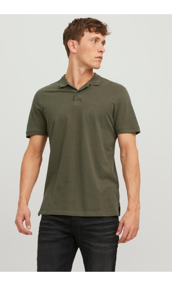JJEBASIC POLO SS NOOS 12136516 Olive Night