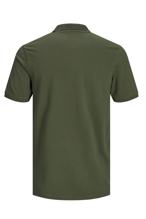 Jack & Jones groene heren polo | Achteraanzicht