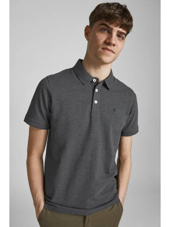 Jack & Jones Polo JJEPAULOS POLO SS NOOS 12136668 Dark grey/Tonal/Black