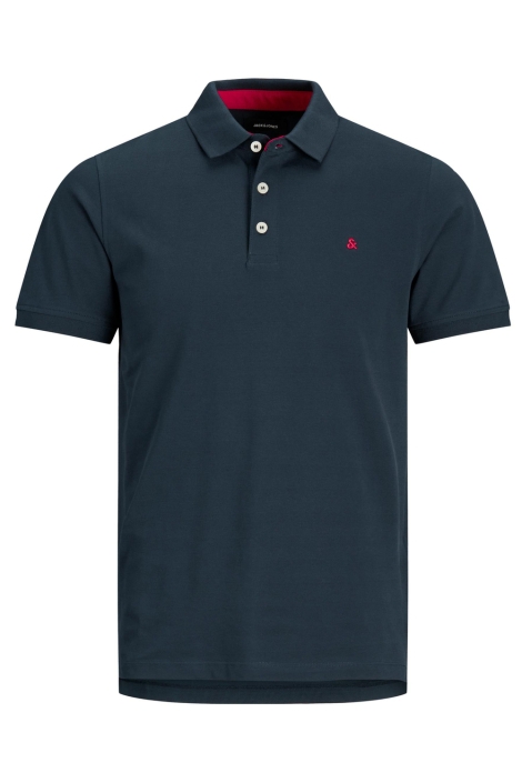 Jack & Jones blauwe heren polo | Vooraanzicht