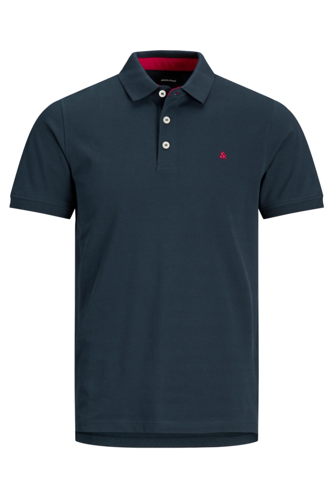 Jack & Jones blauwe heren polo | Vooraanzicht