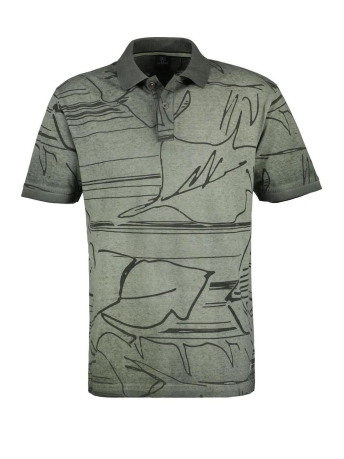 Lerros Polo POLO SHIRT MET FLORAL LINES 2353227 670