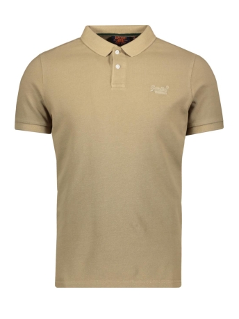 Superdry Polo VINT DESTROY POLO M1110345A CANYON SAND BROWN
