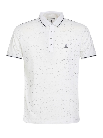 Gabbiano Polo JERSEY POLO MET ALLOVER PRINT 233722 102 ECRU