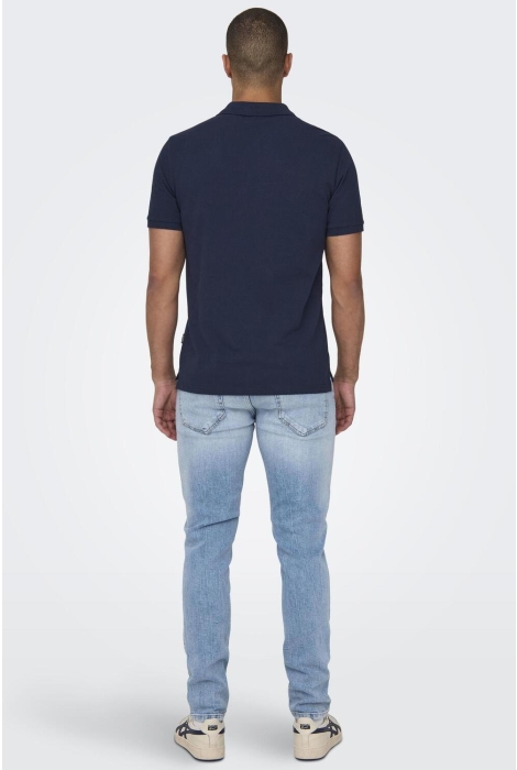 Only & Sons onstray slim ss polo noos