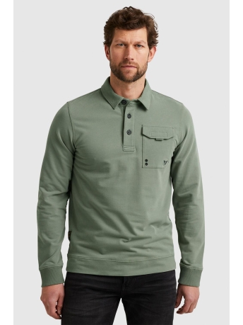 PME legend Polo SWEATSHIRT WITH POLO COLLAR PPS2309809 6423