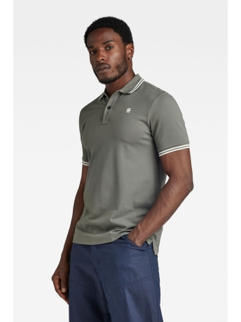 G-Star RAW Polo DUNDA SLIM STRIPE POLO SS D17127 5864 Gs Grey