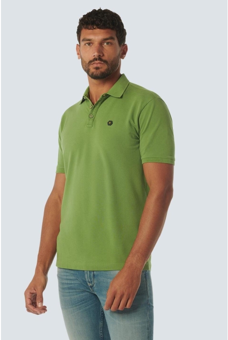 NO-EXCESS polo pique garment dyed