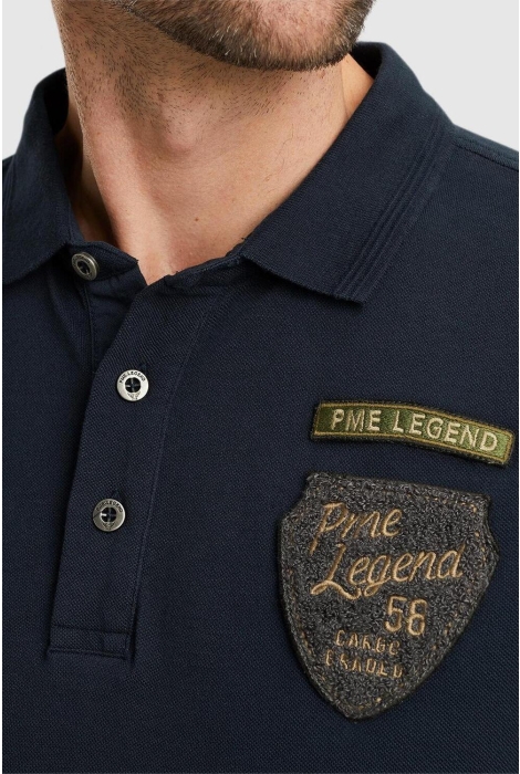 PME legend short sleeve polo pique badge