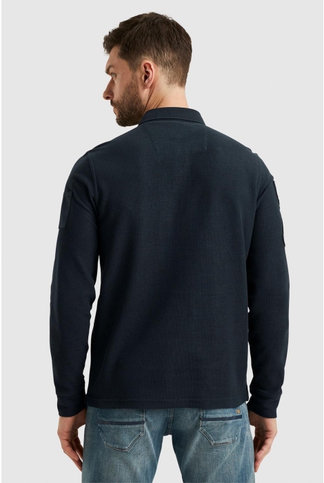 PME legend long sleeve polo structured pique