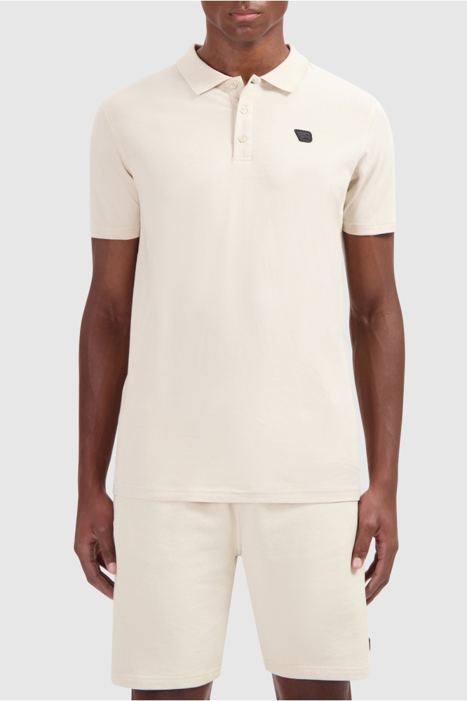POLO WITH FRONTLOGO 24019121 46 SAND