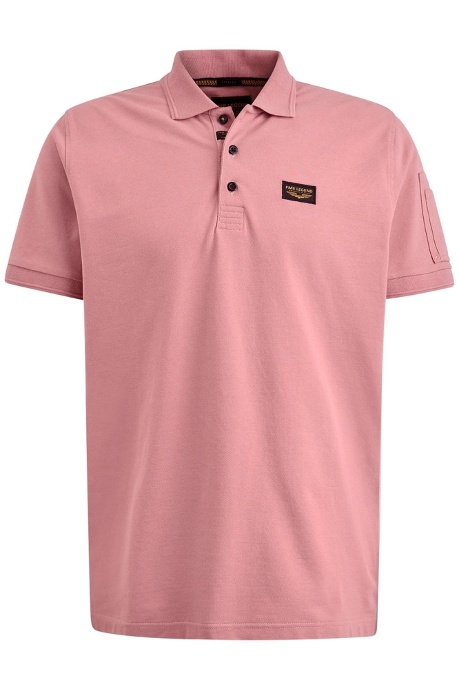 PME legend roze heren polo | Vooraanzicht