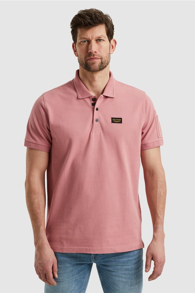 PME legend roze heren polo | Model vooraanzicht