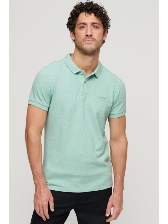 Superdry Polo CLASSIC PIQUE POLO M1110343A 9VQ LIGHT MINT GREEN MARL