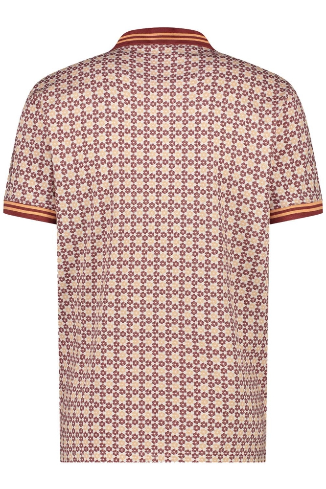 KNITTED POLO TW42604 230 FIRED BRICK